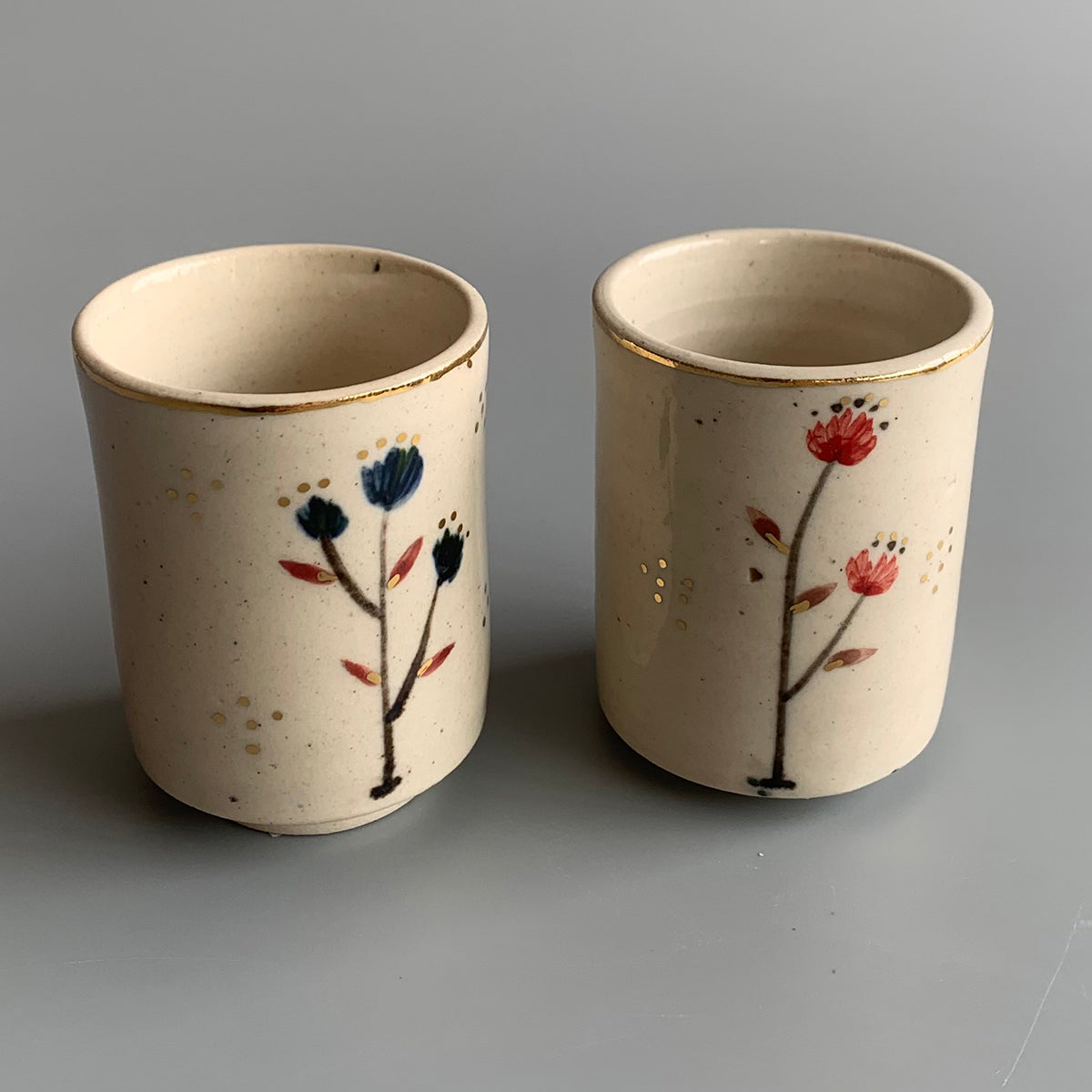 Hand Painted Shot Glasses  | Set Of 2