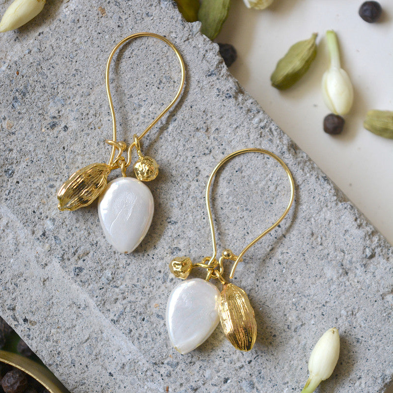 Pearl Earrings | Gold Plated