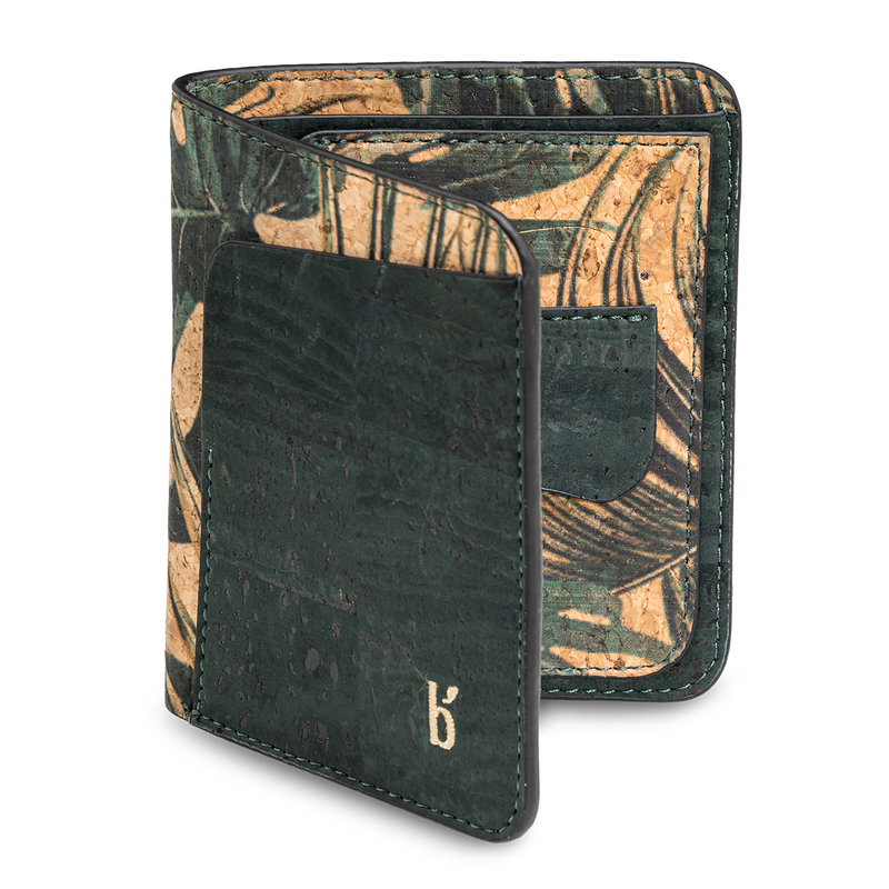 Green Mini Bi-Fold Wallet