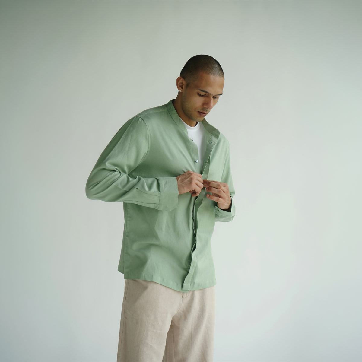 Terrain Shirt-Sage Green
