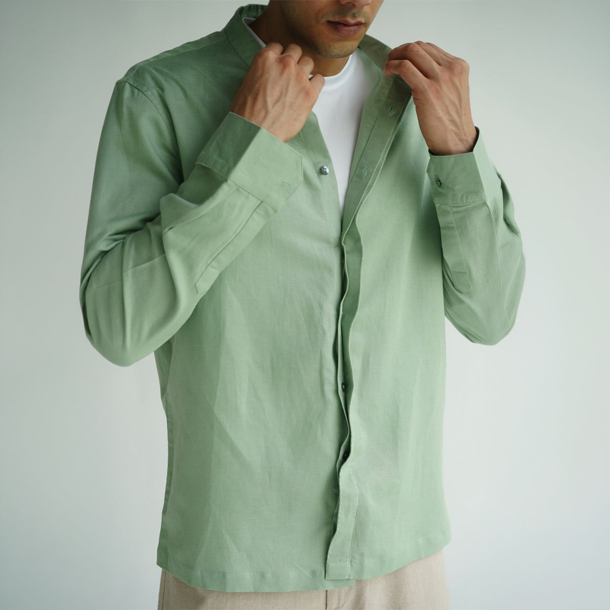 Terrain Shirt-Sage Green