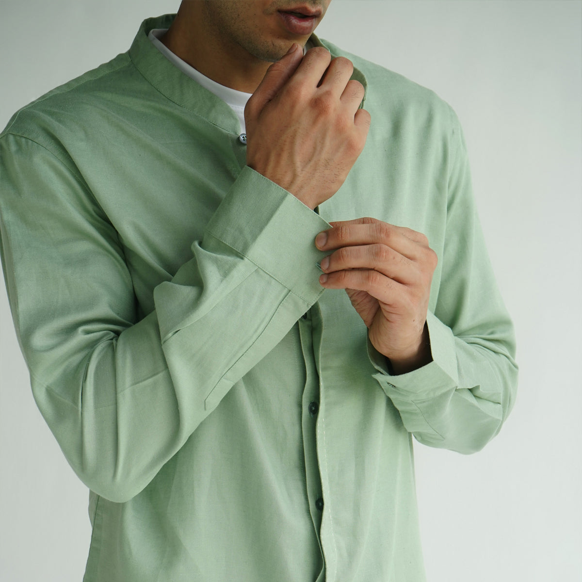 Terrain Shirt-Sage Green