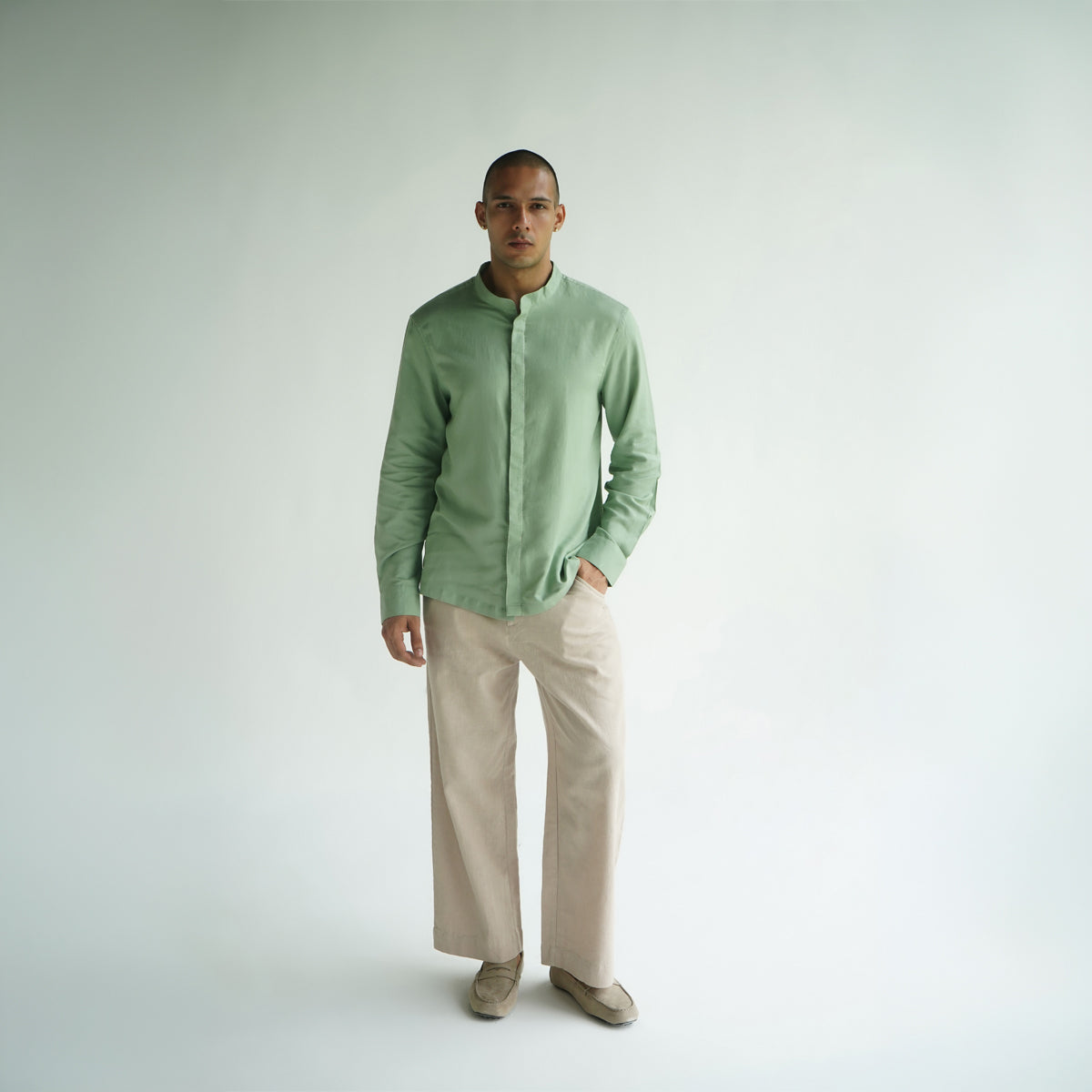 Terrain Shirt-Sage Green