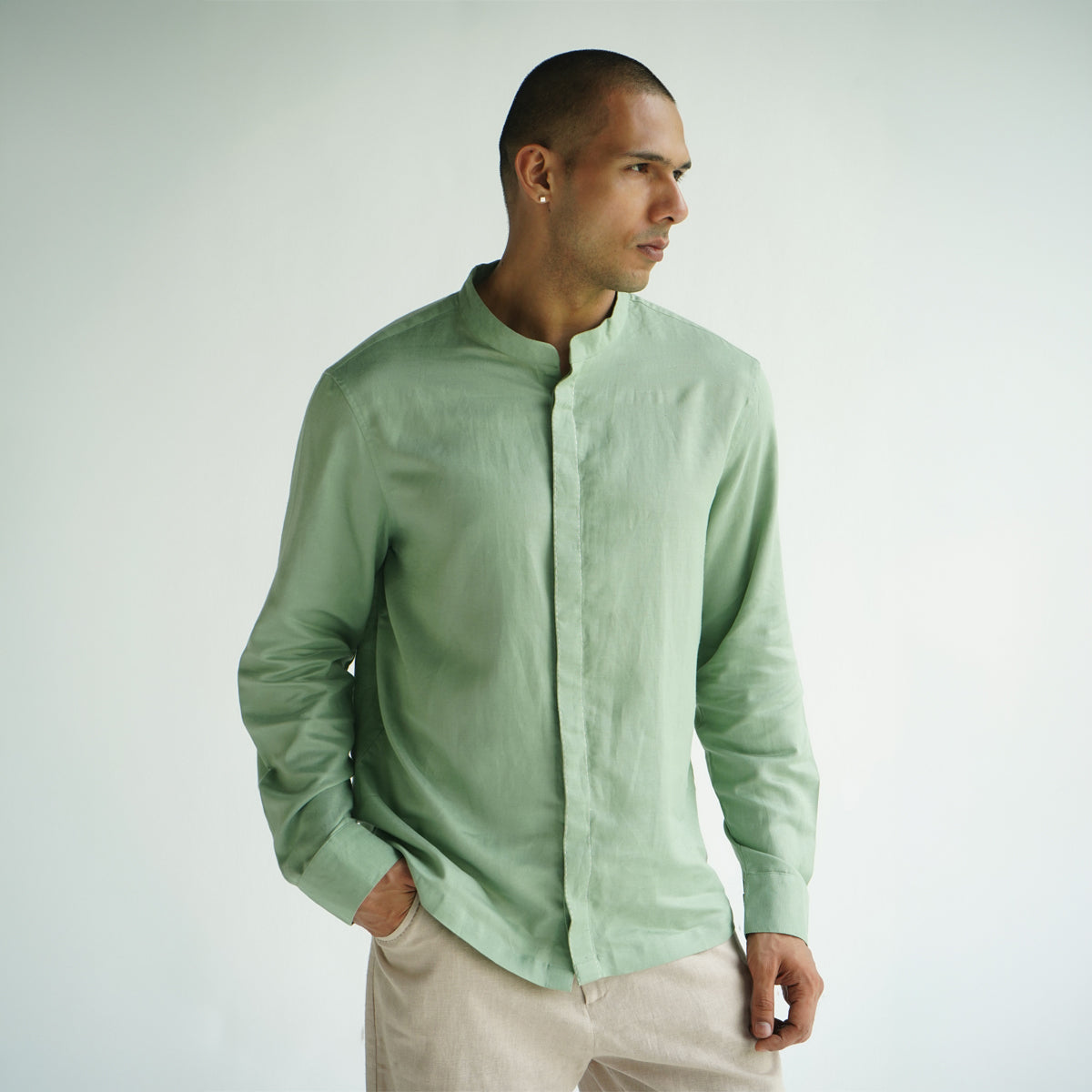 Terrain Shirt-Sage Green