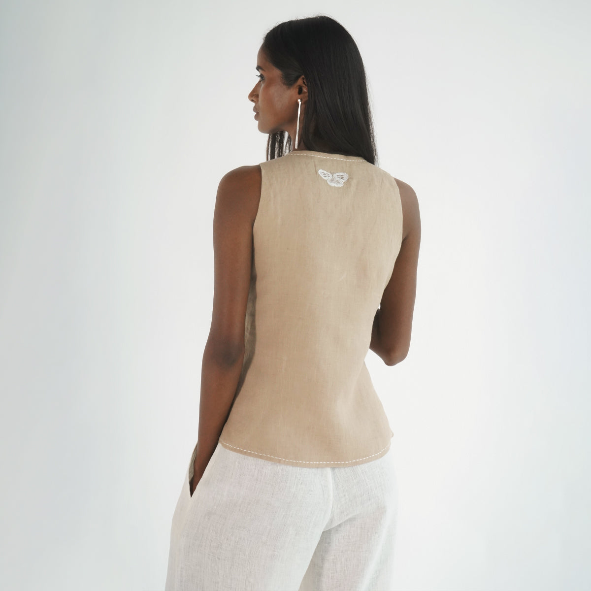 Wildflower Wrap Top - Brown