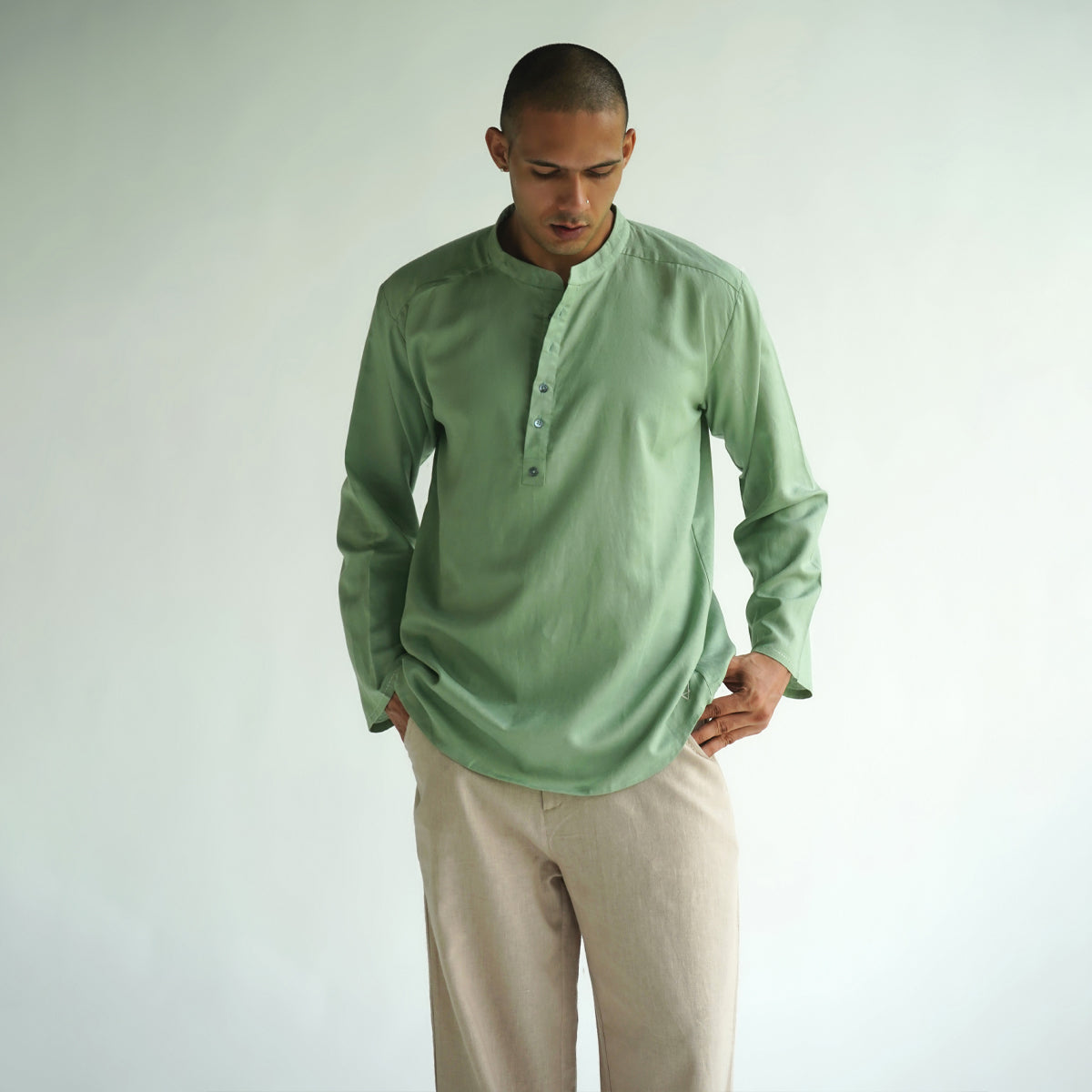Daybreak Kurta - Sage Green