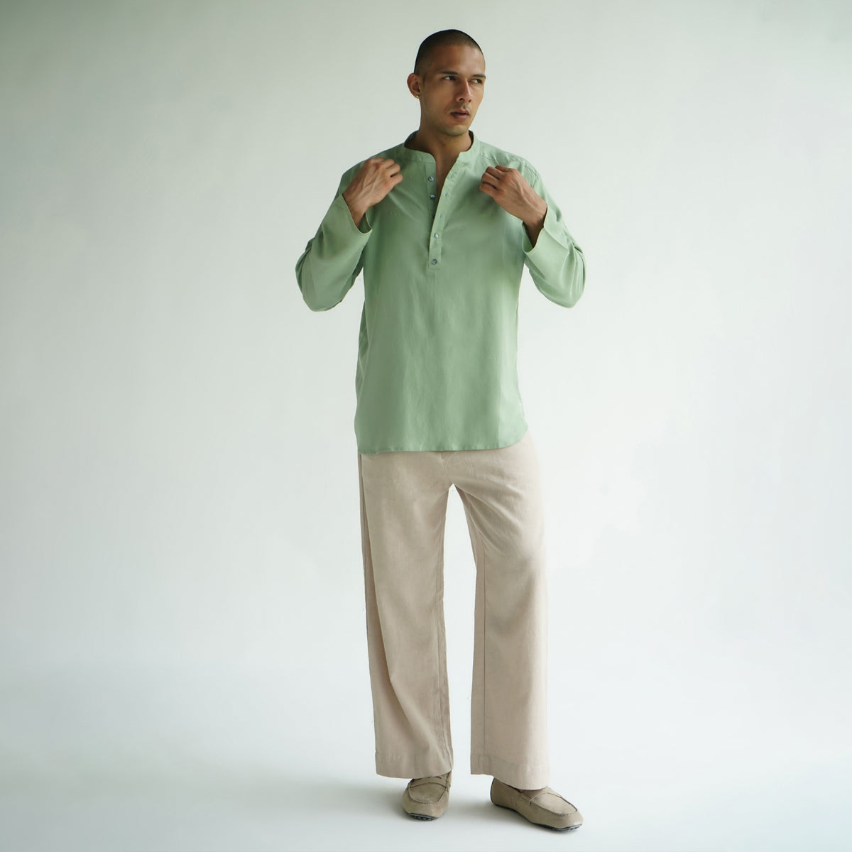 Daybreak Kurta - Sage Green