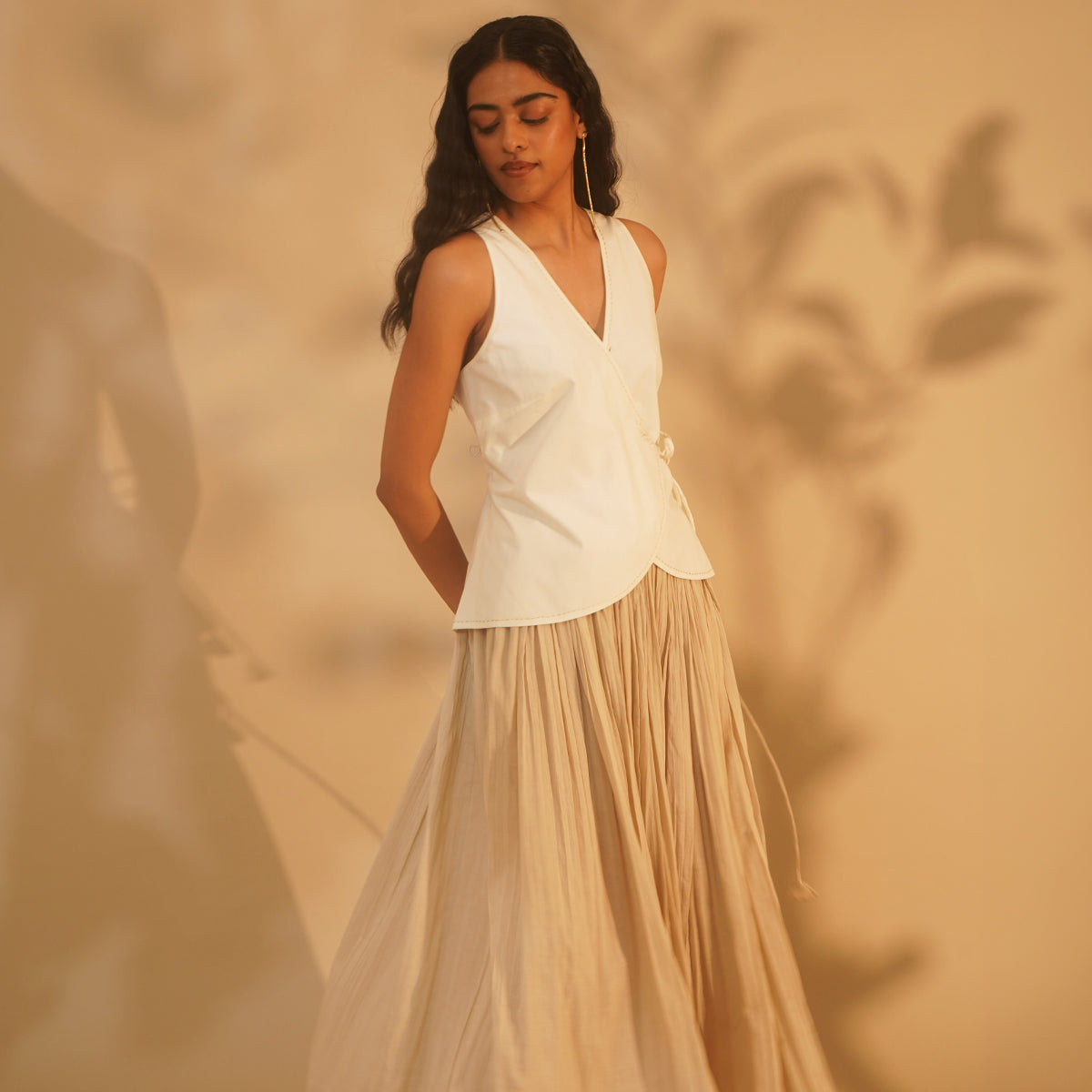 Wildflower Skirt - Beige