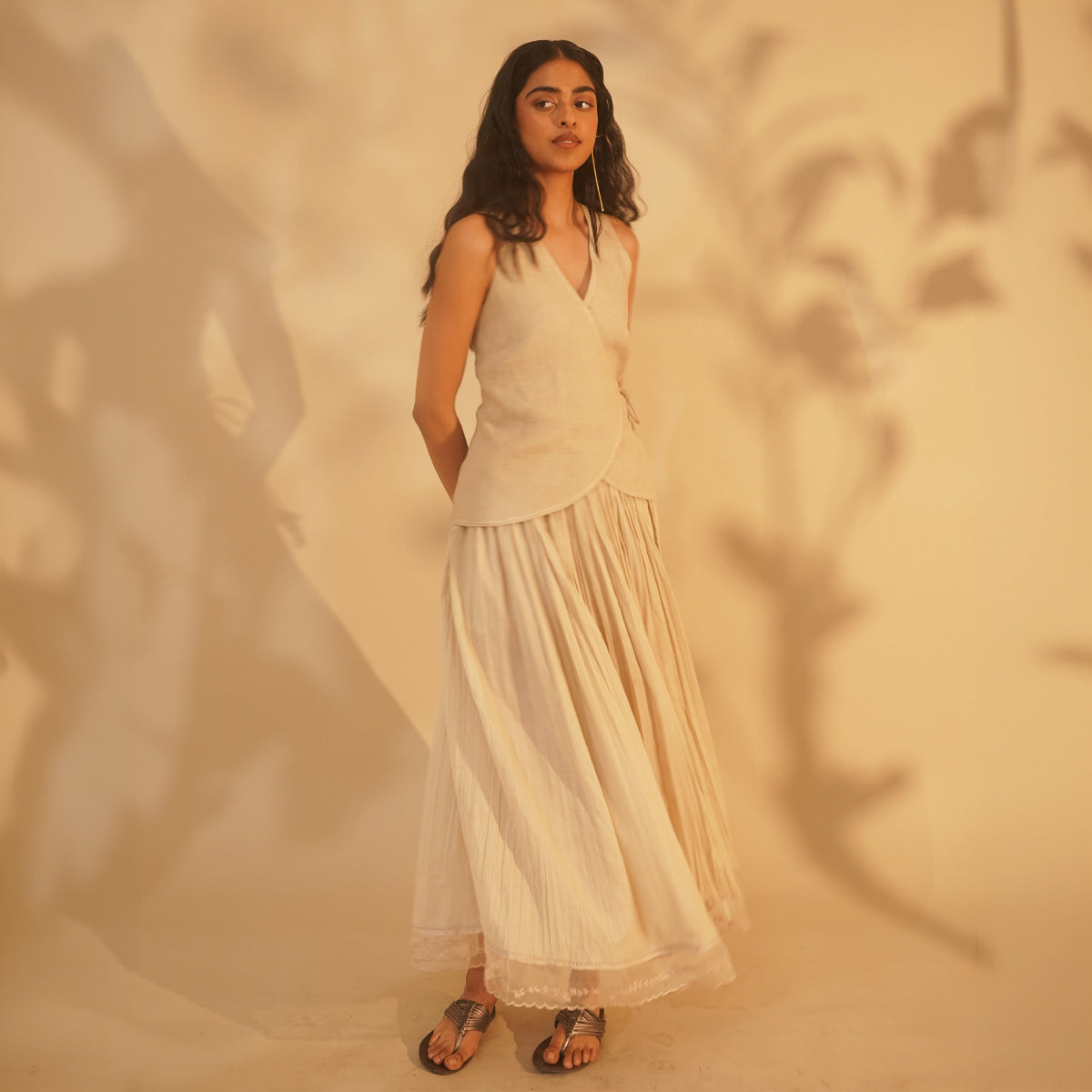 Wildflower Skirt - Beige