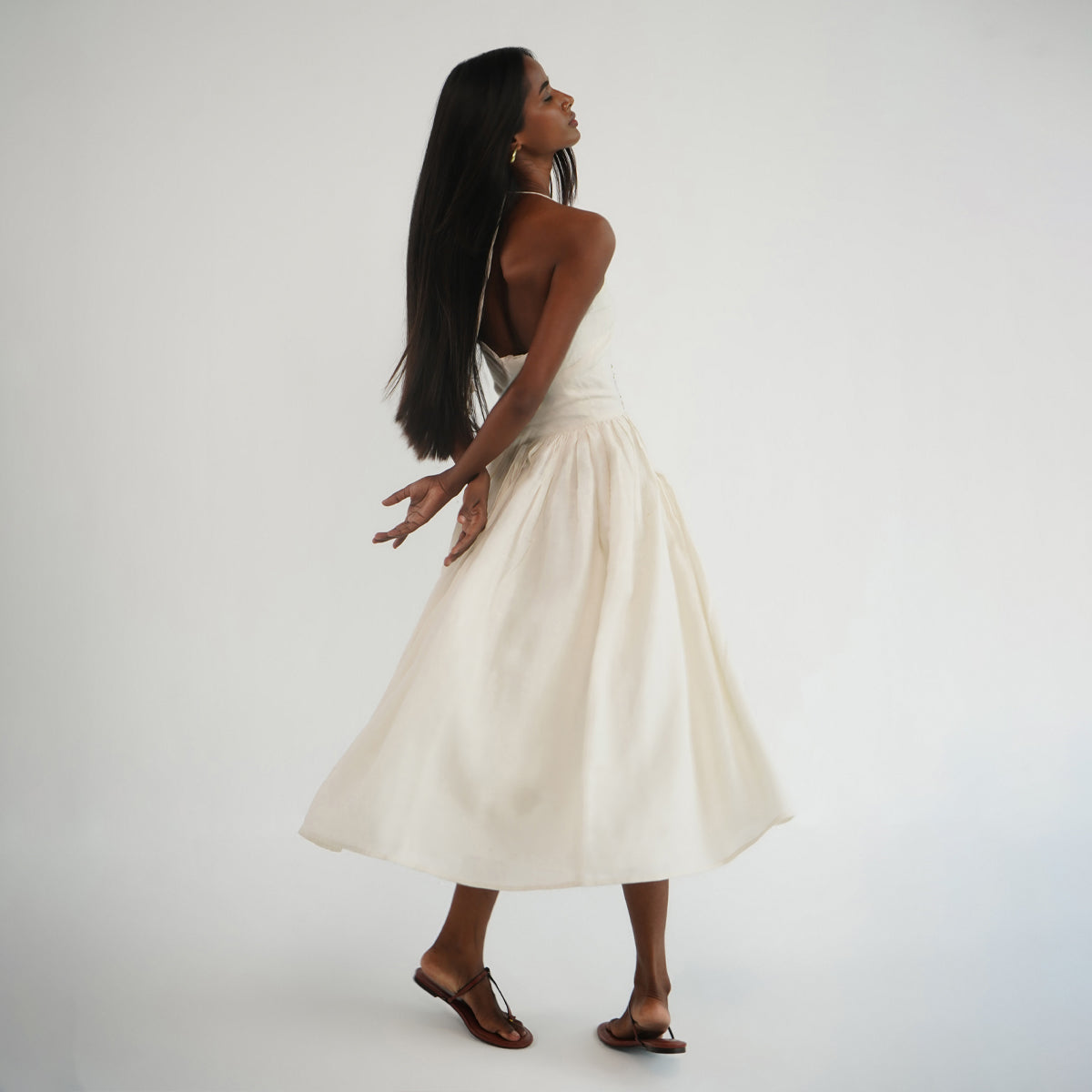 Titli Halter Dress - Ivory