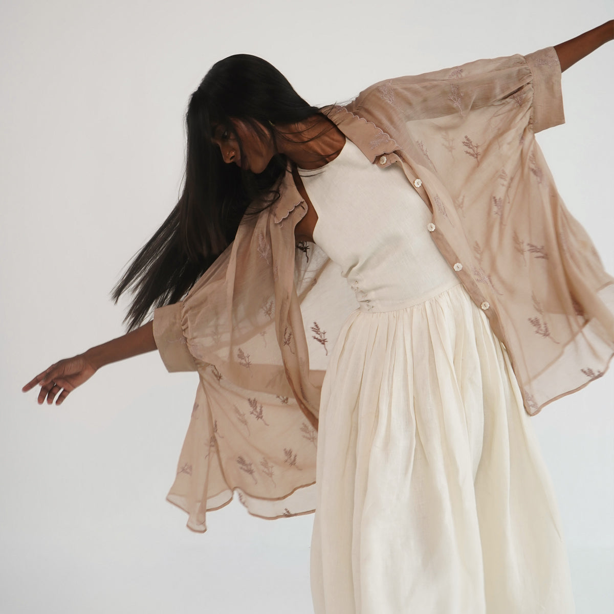 Titli Halter Dress - Ivory