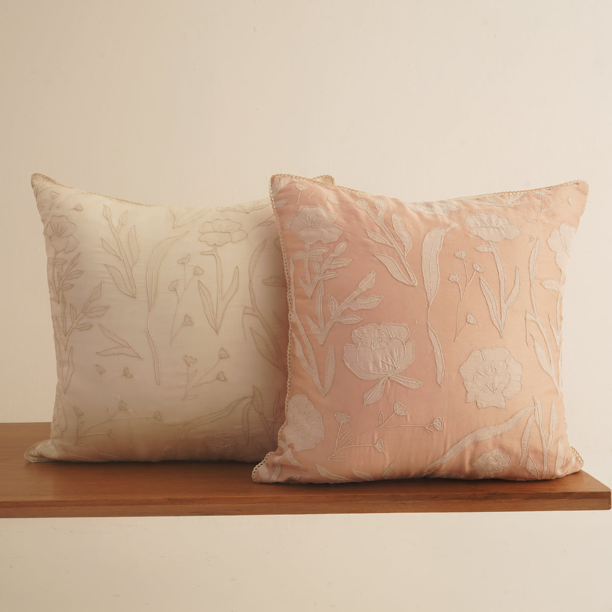 Fern Cushion - Ivory