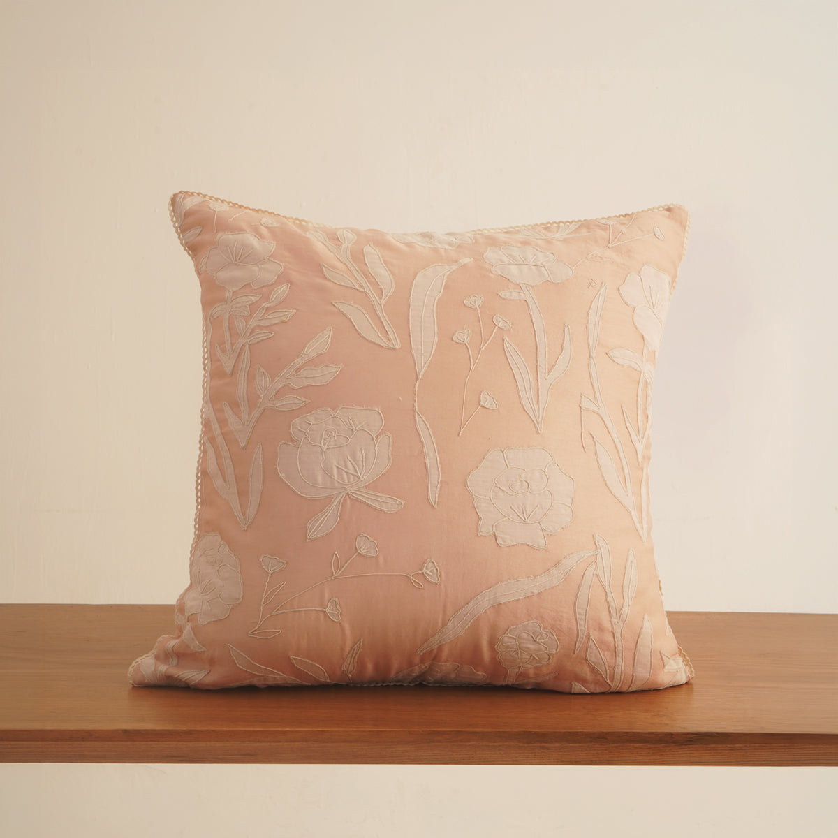 Fern Cushion - Ivory