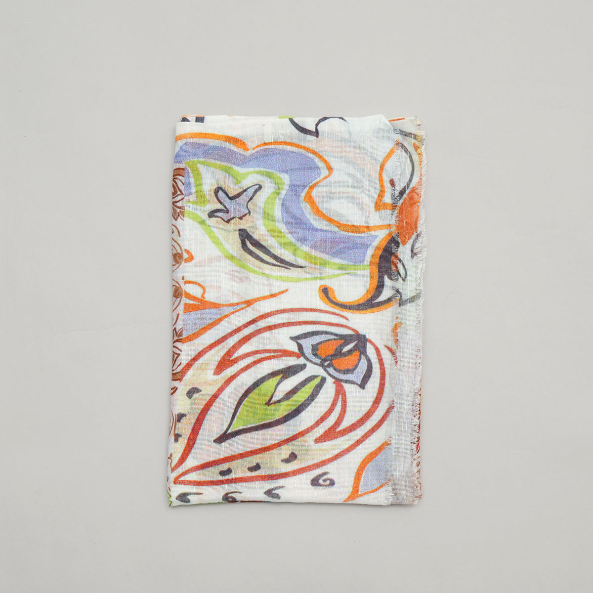 Paisley Garden Cotton Linen Stole