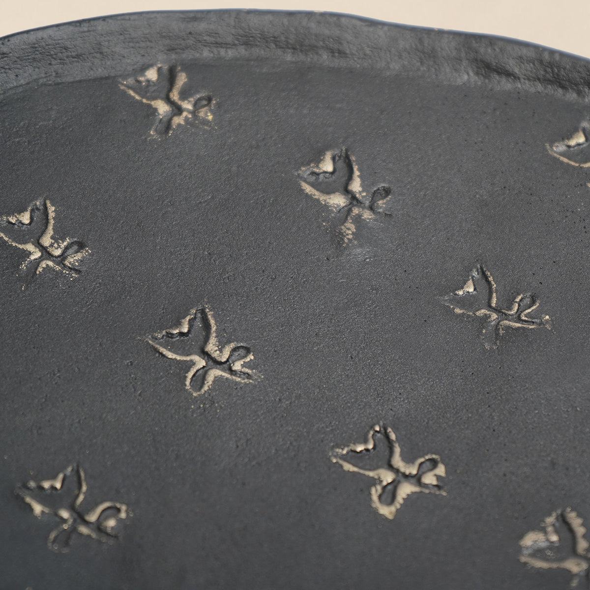 Dewfall Platter - Black & Gold