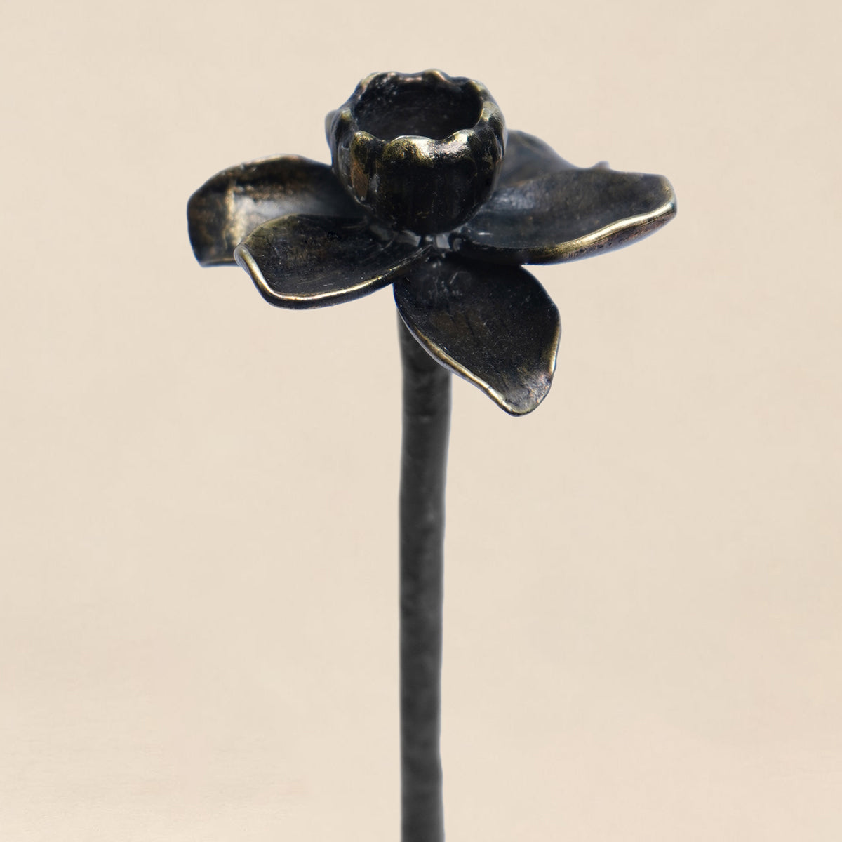 Stem Candle Holder Large - Black