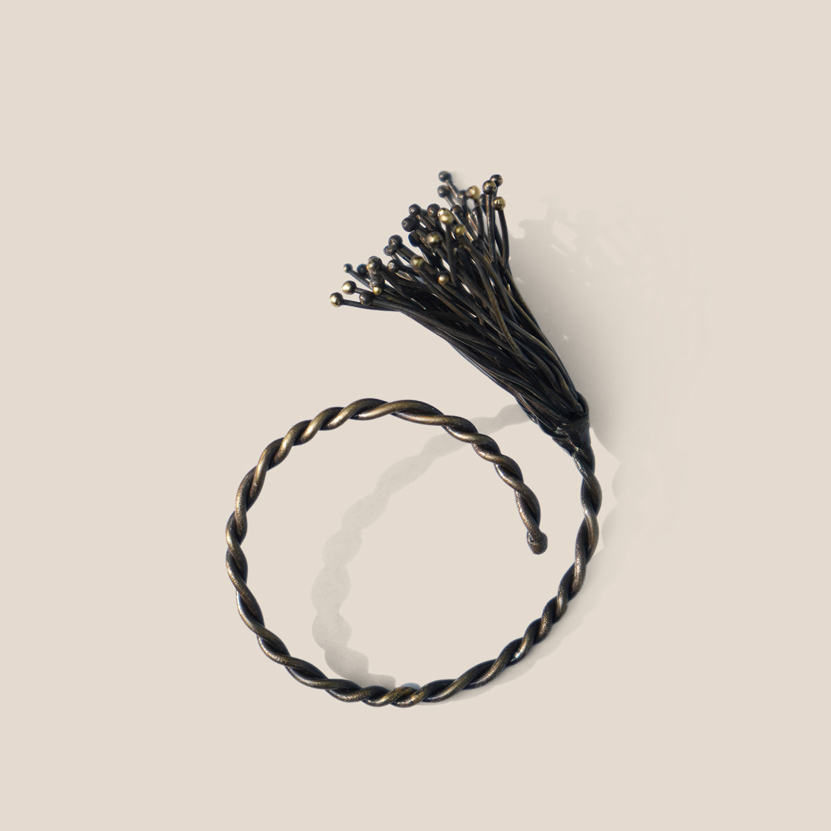 Tendrils Napkin Ring (Set of 4) - Black