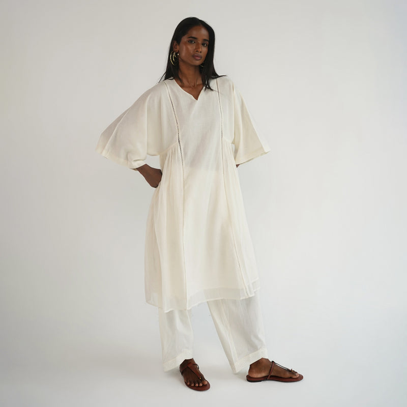 Choga Kurta - Ivory