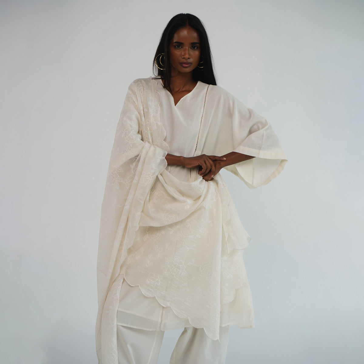 Humming Dupatta - Ivory