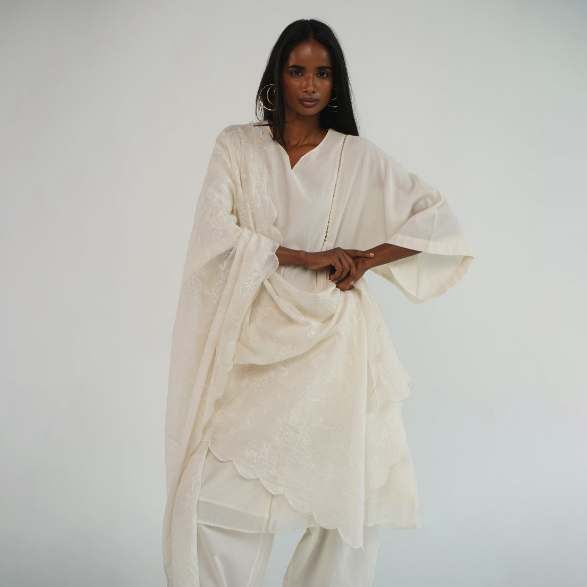 Choga Kurta - Ivory