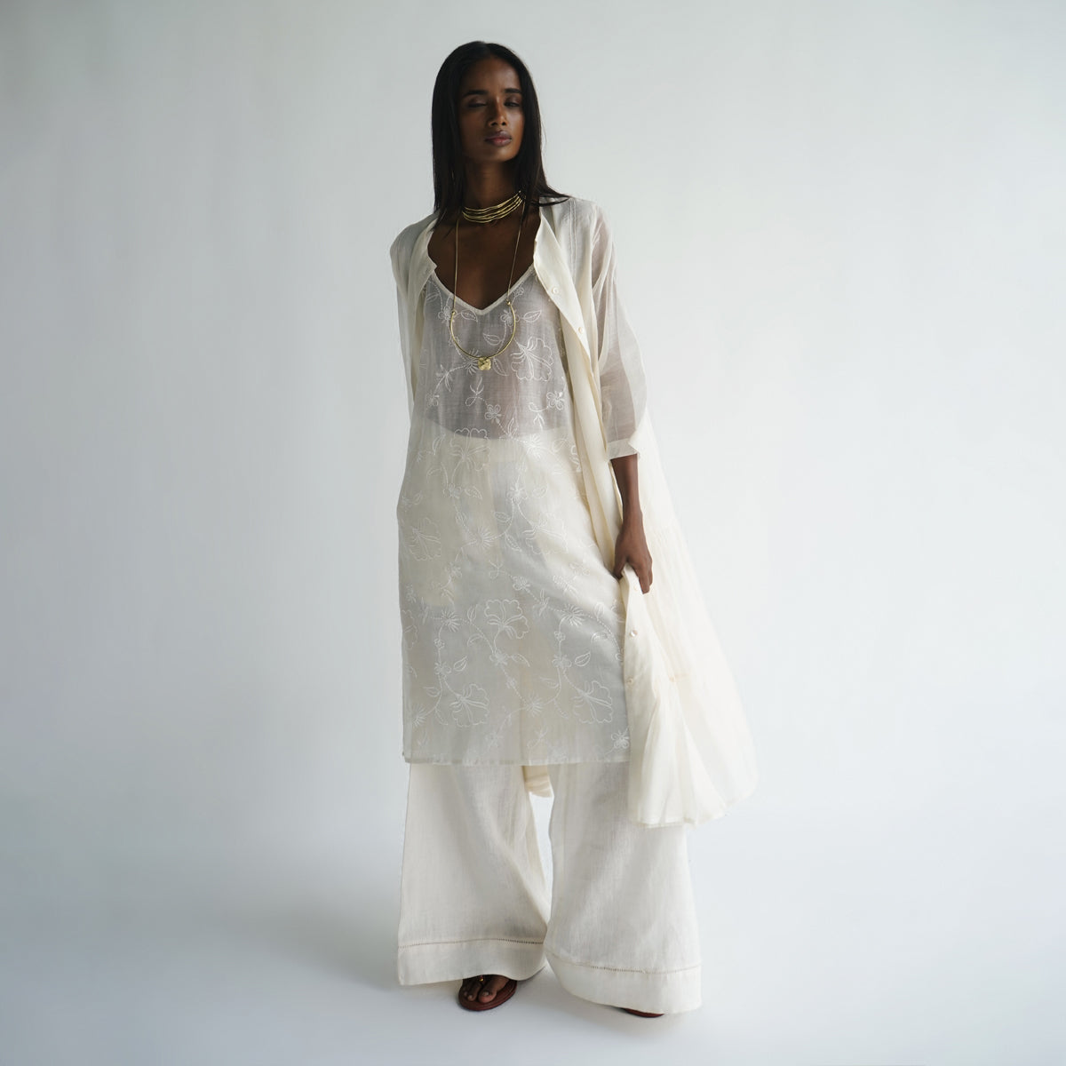 Noon Kurta - Ivory
