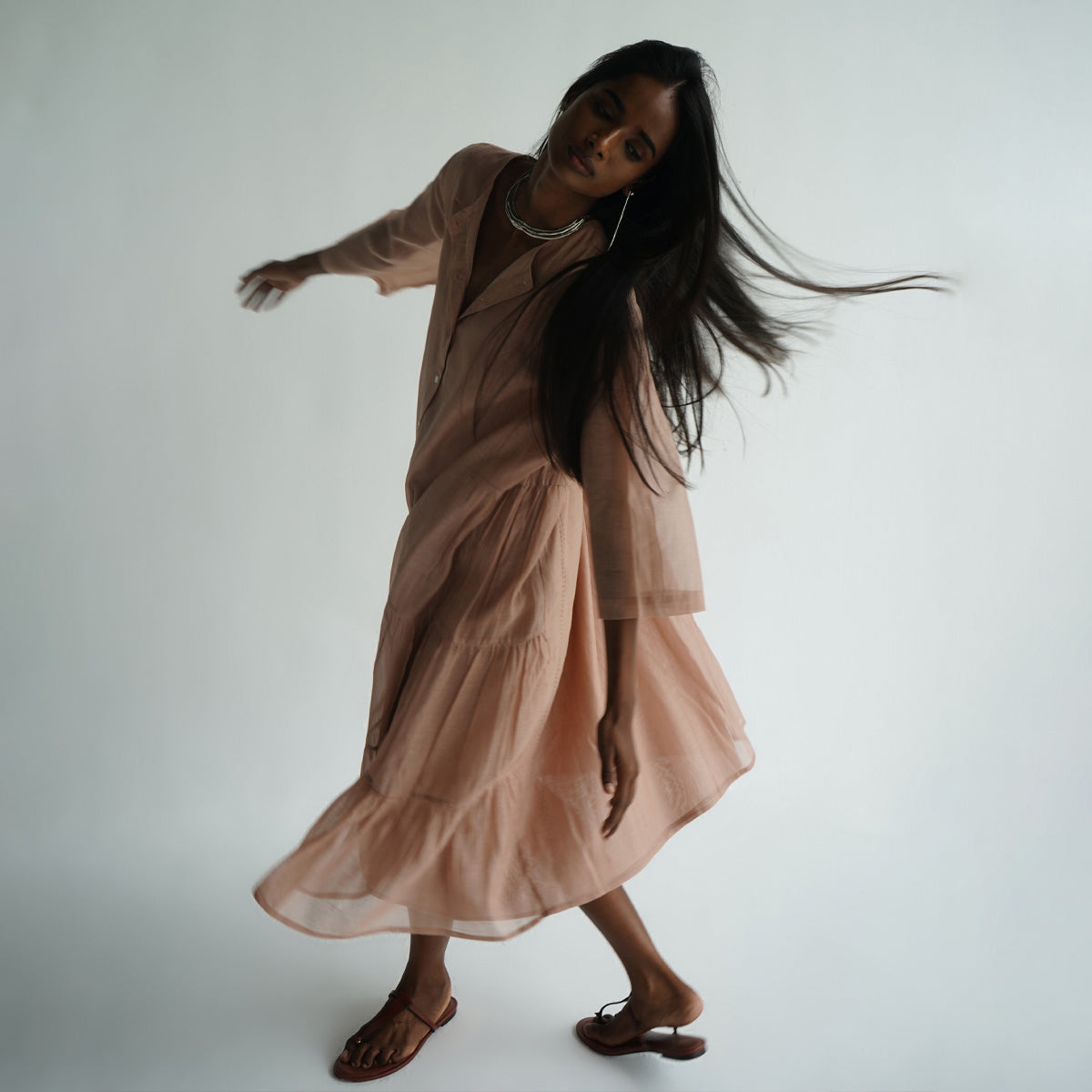 Noon Kurta - Dusty Pink