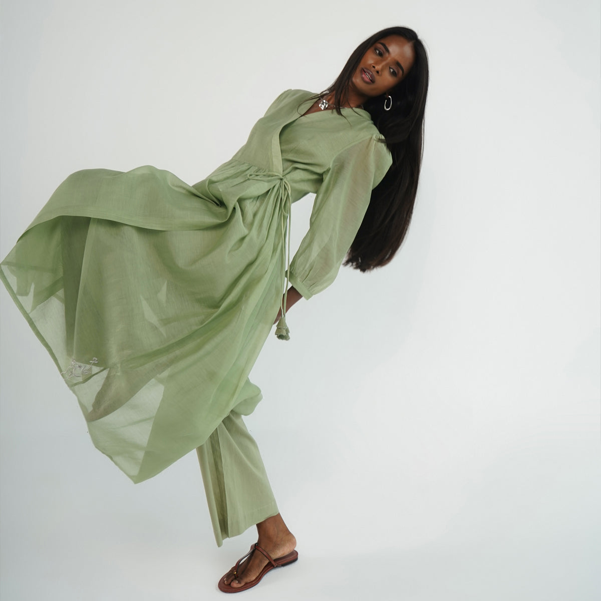 Humming Kurta- Green
