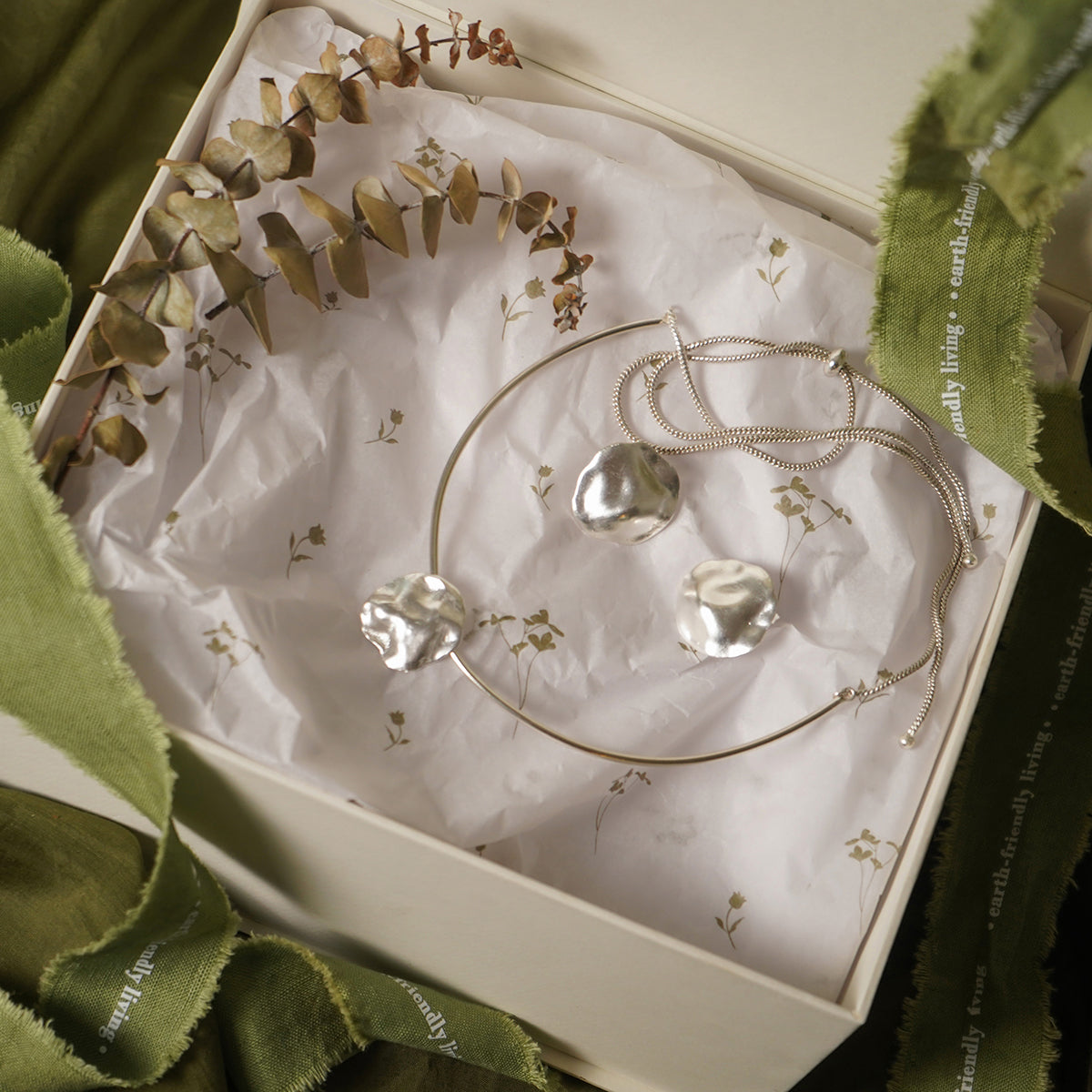 Gift for Her - Drops Set Silver