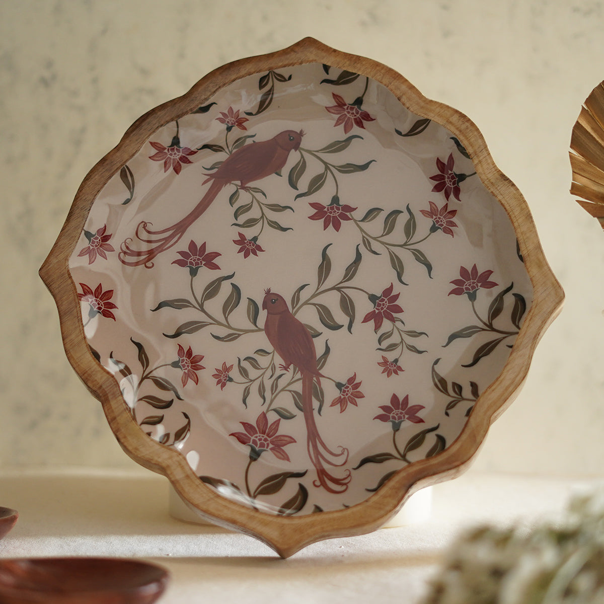 Bird Jaal Platter Plate