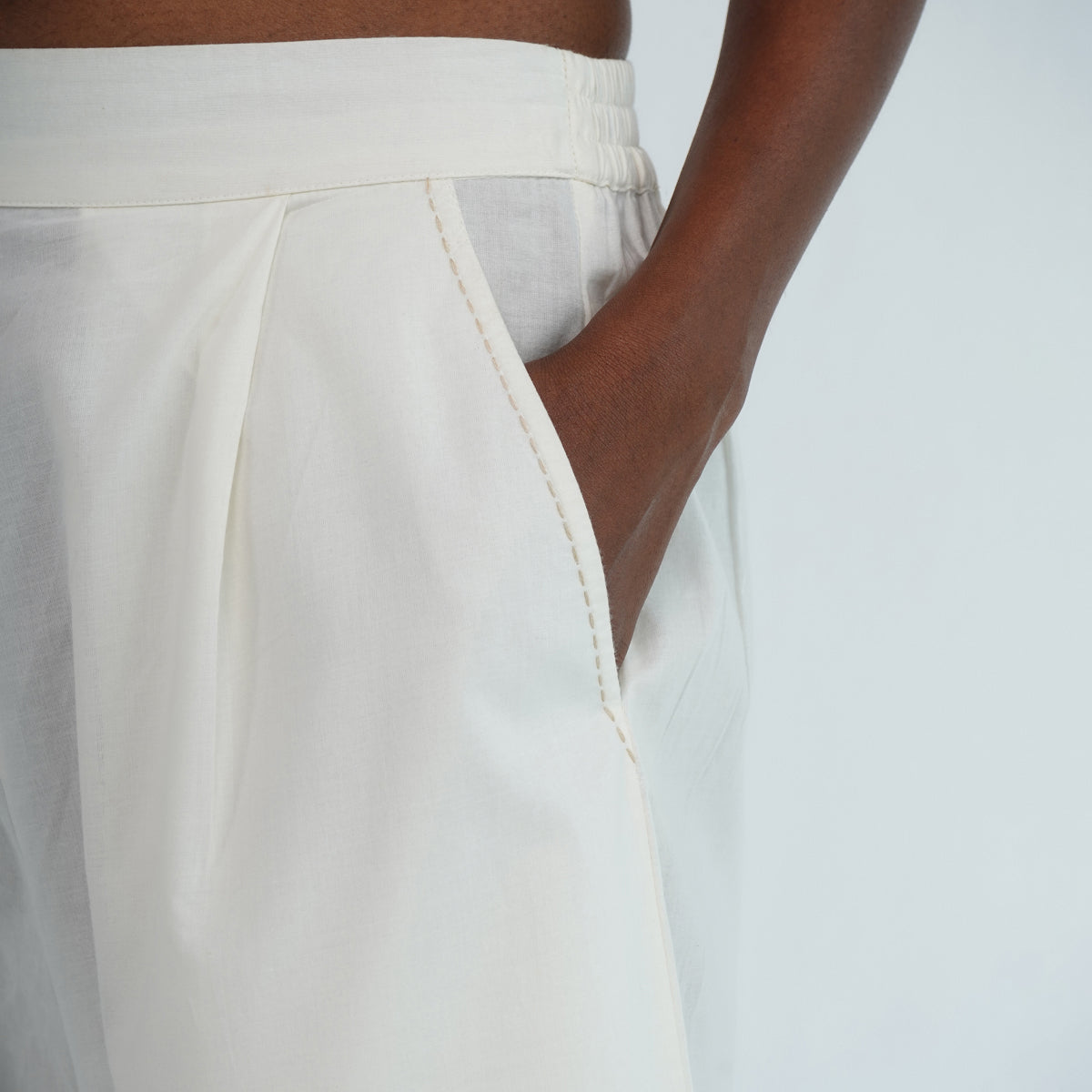 Easy Fit Pants - Ivory
