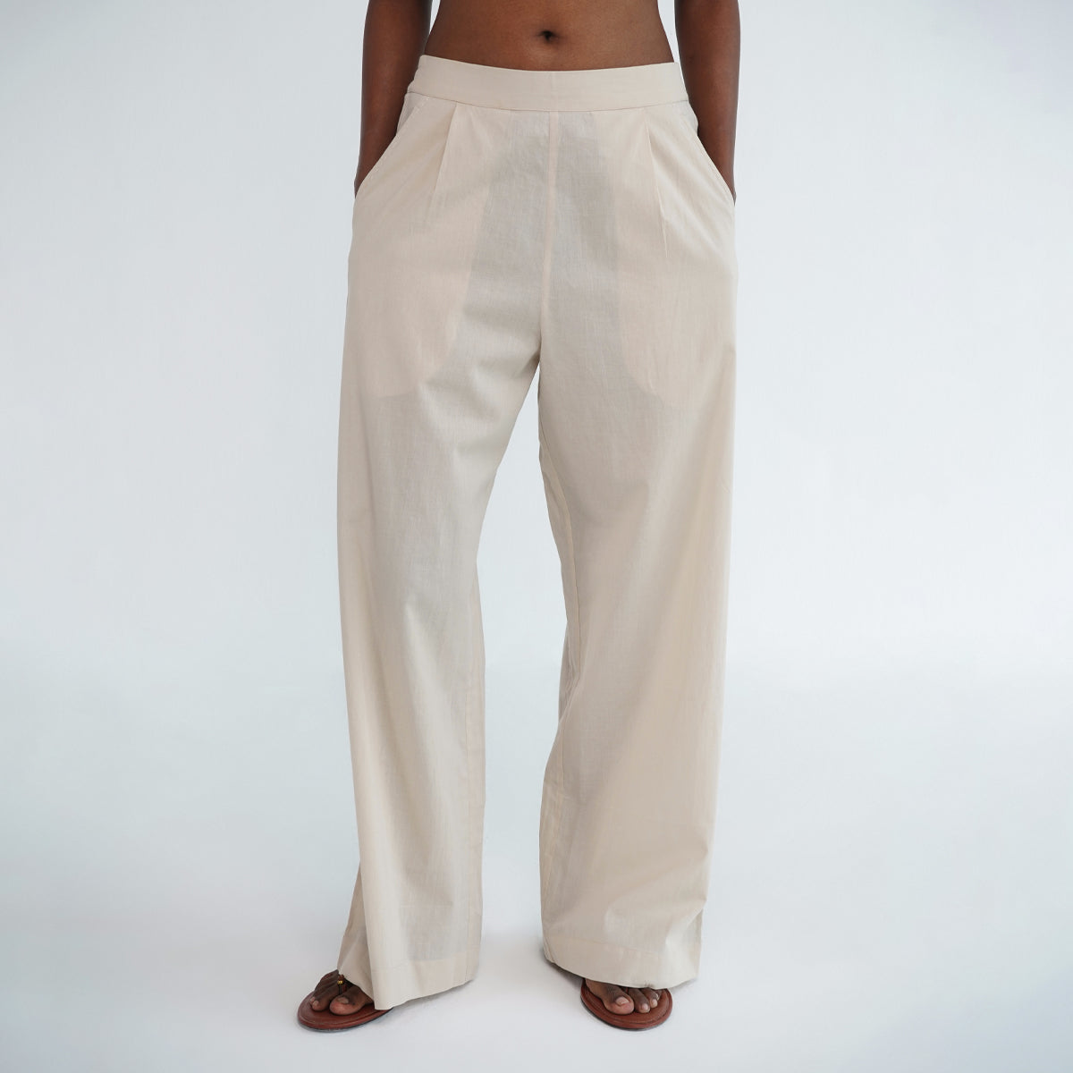Easy Fit Pants - Beige