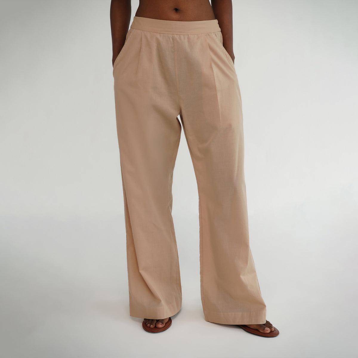 Easy Fit Pants - Taupe