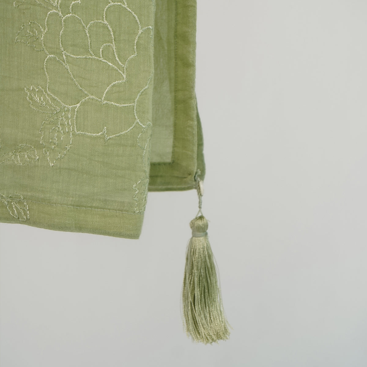 Wildflower Dupatta - Sage Green