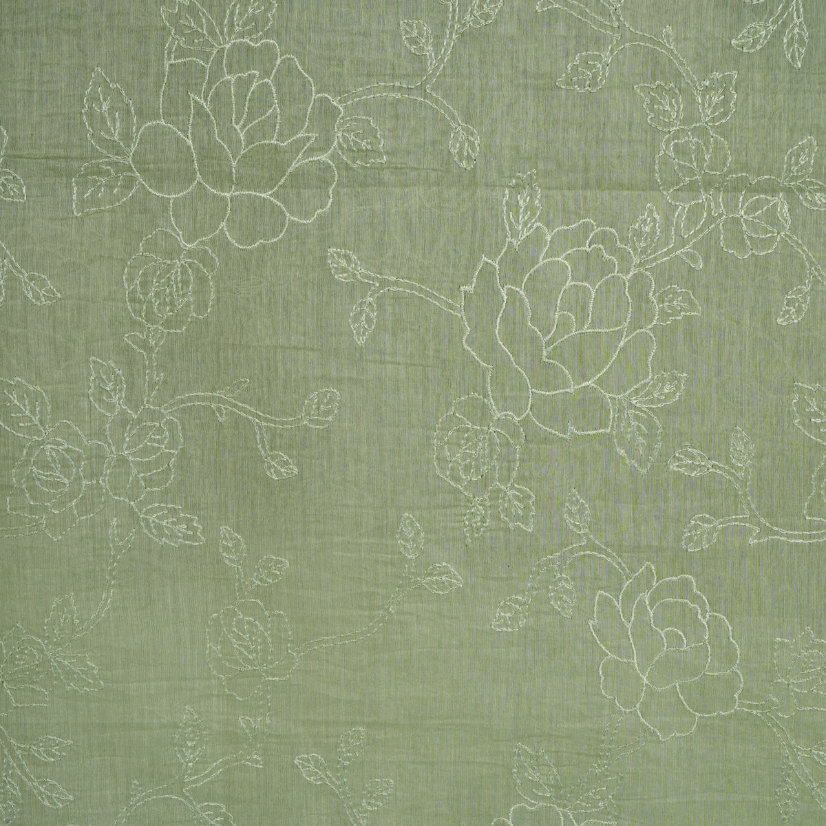 Wildflower Dupatta - Sage Green