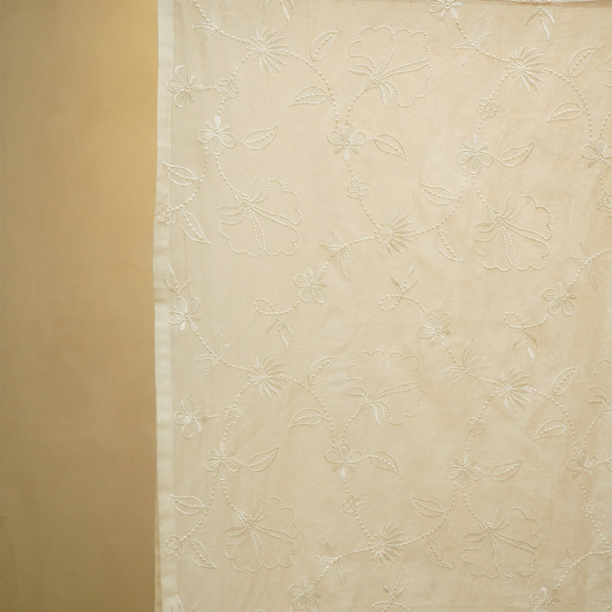 Wildflower Dupatta - Ivory