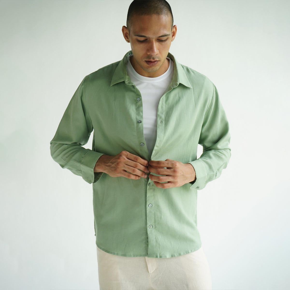 Staple Shirt -Sage Green