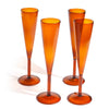 Gleam Champagne Flute (Set of 4) - Amber