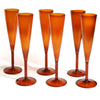 Gleam Champagne Flute (Set of 6) - Amber