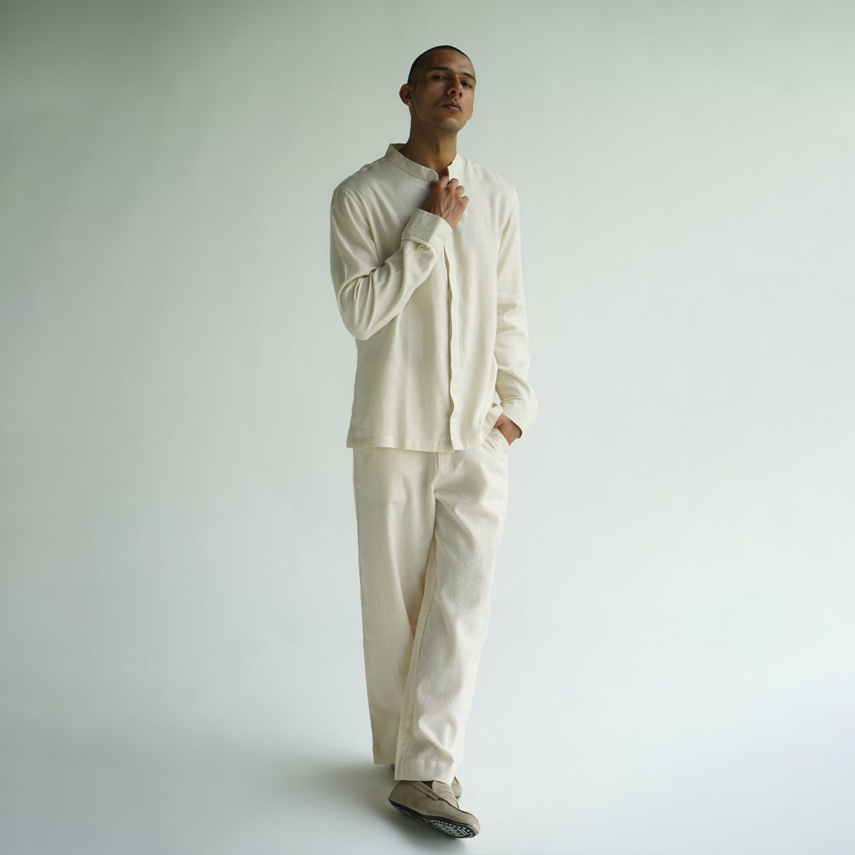 Terrain Shirt-Ivory