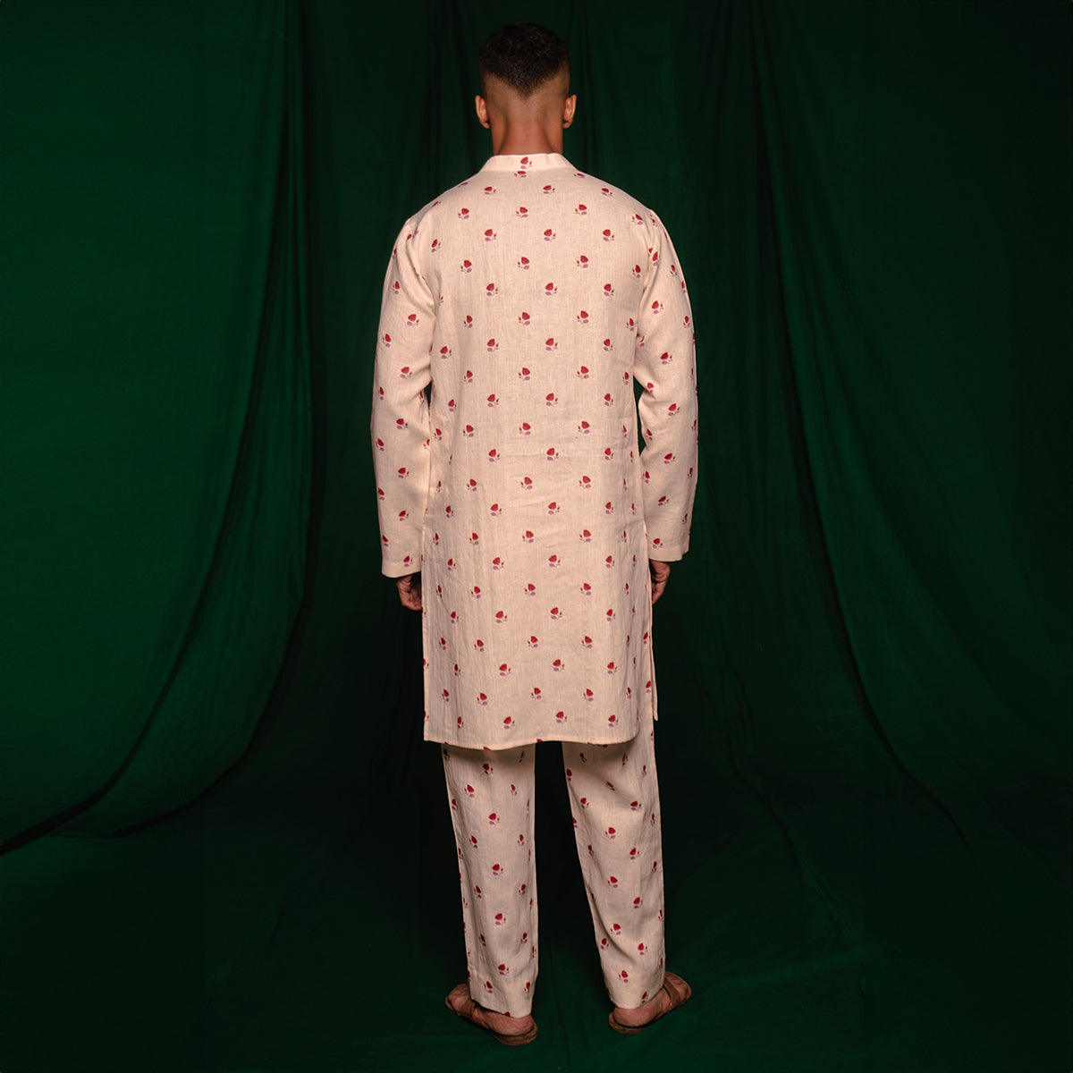 Wildflower Linen Men's Kurta Set