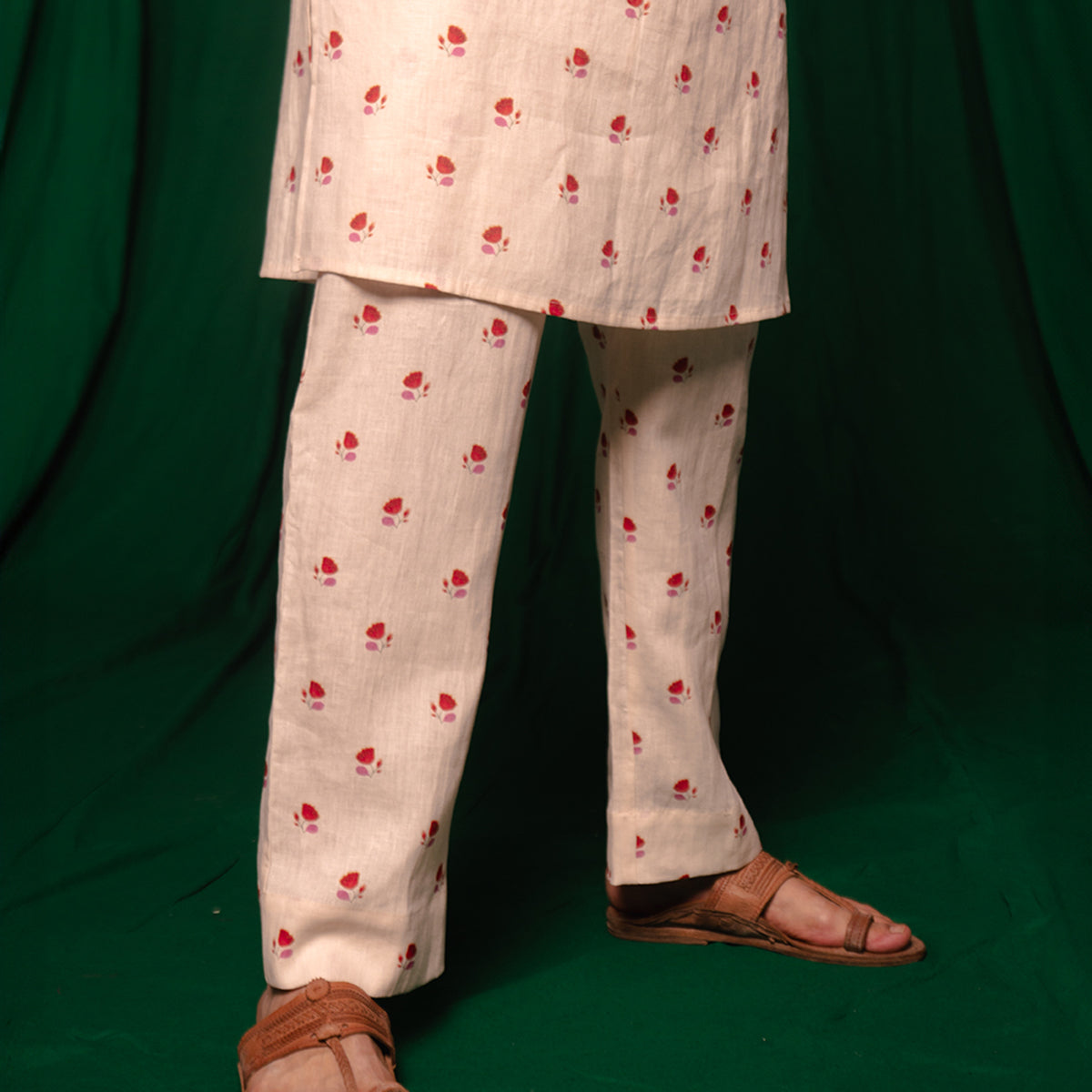 Wildflower Linen Men's Kurta Set