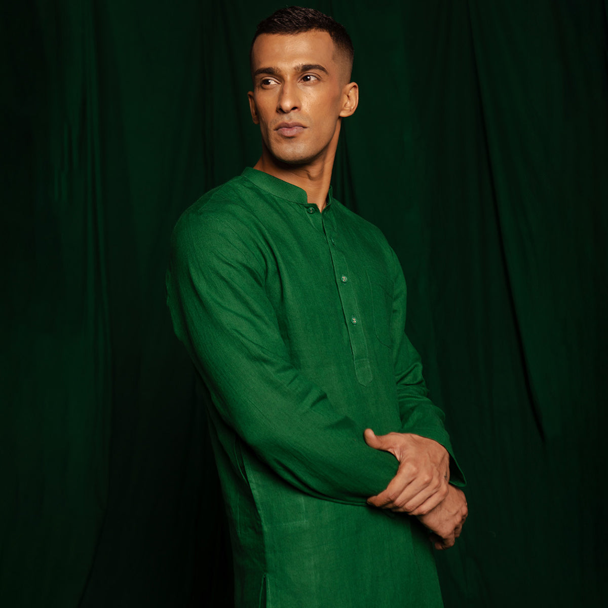 Panna Linen Men's Kurta Set