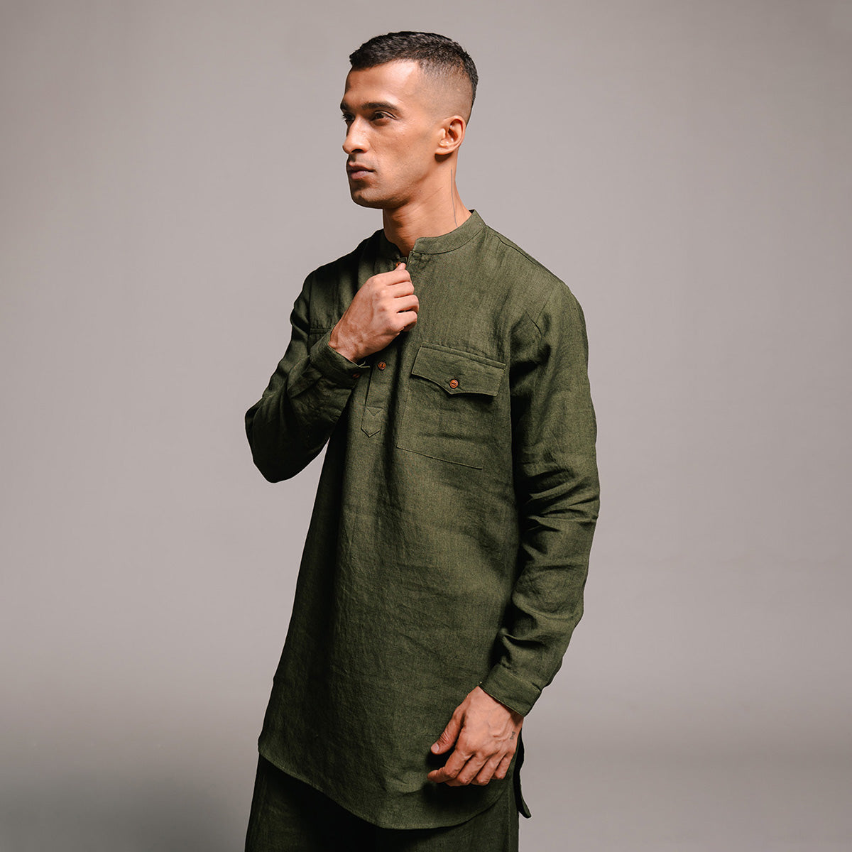 Kai Linen Men's Saif Kurta Set