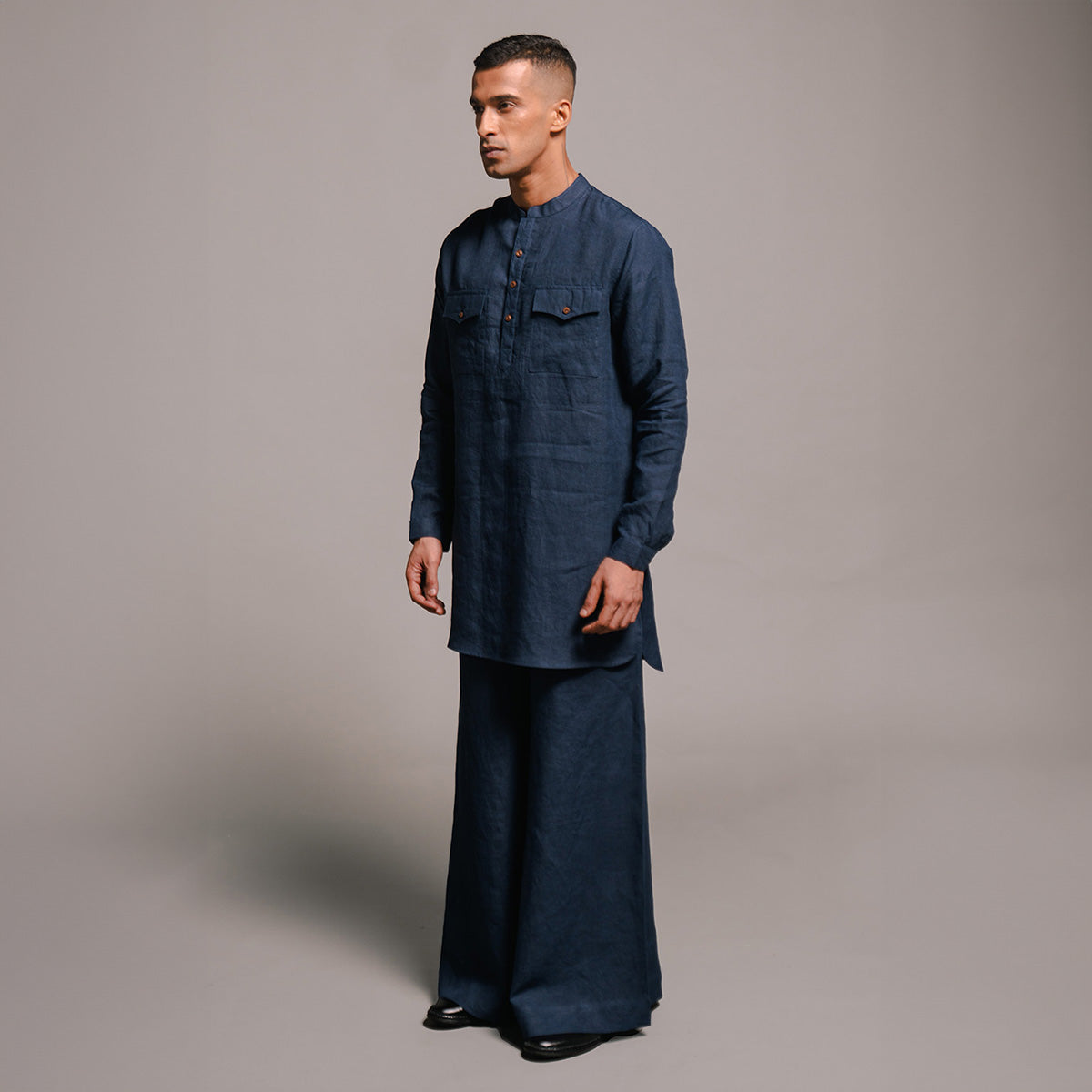 Indigo Linen Men's Saif Kurta Set