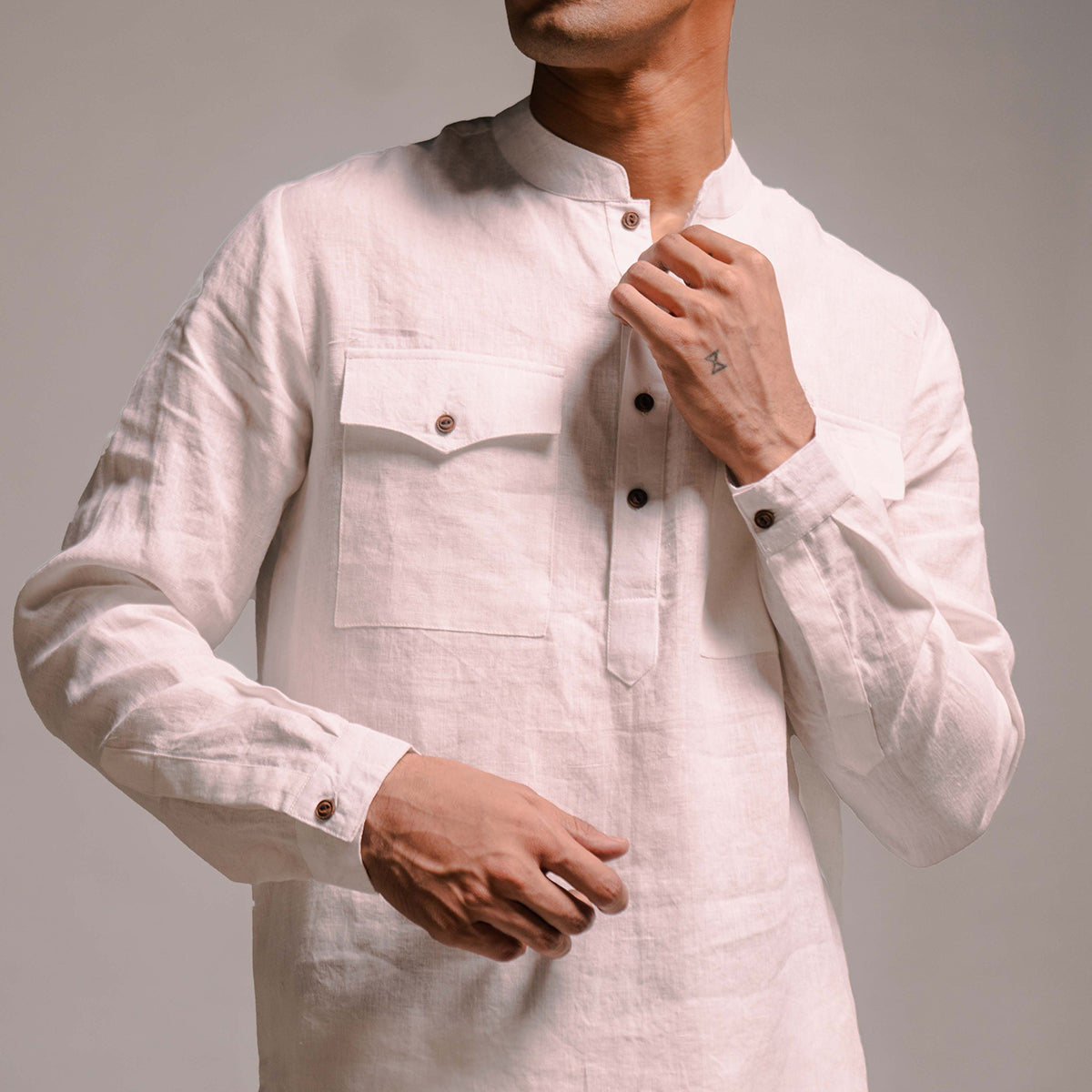 Taj Linen Men's Saif Kurta Set