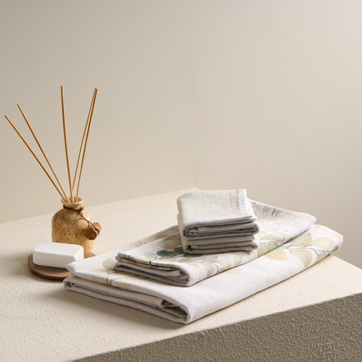 Autumn Print | Cotton Bamboo | Hammam Terry | Towel