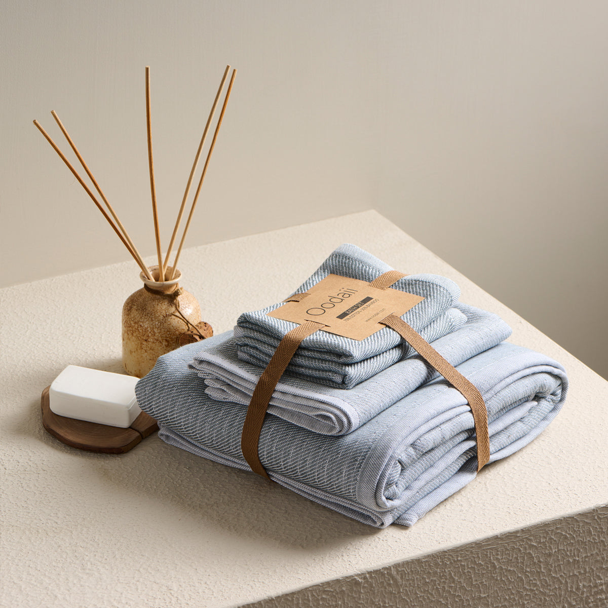 Earth Stucco | Cotton Bamboo | Hammam Terry | Towel