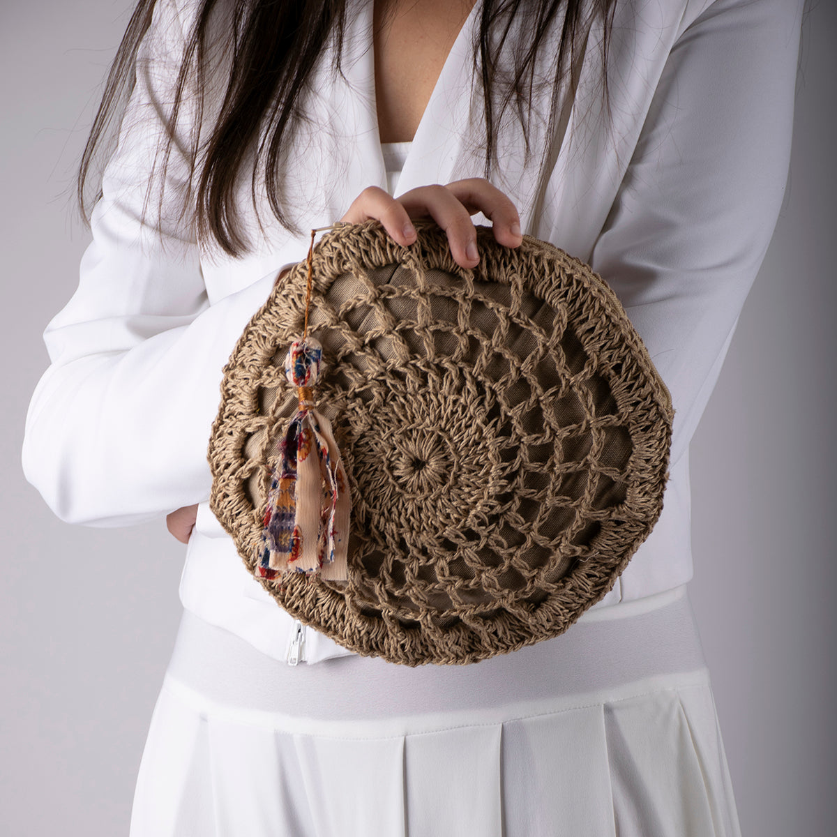 Jaali Crochet Pouch