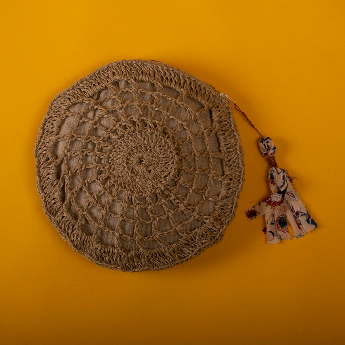 Jaali Crochet Pouch