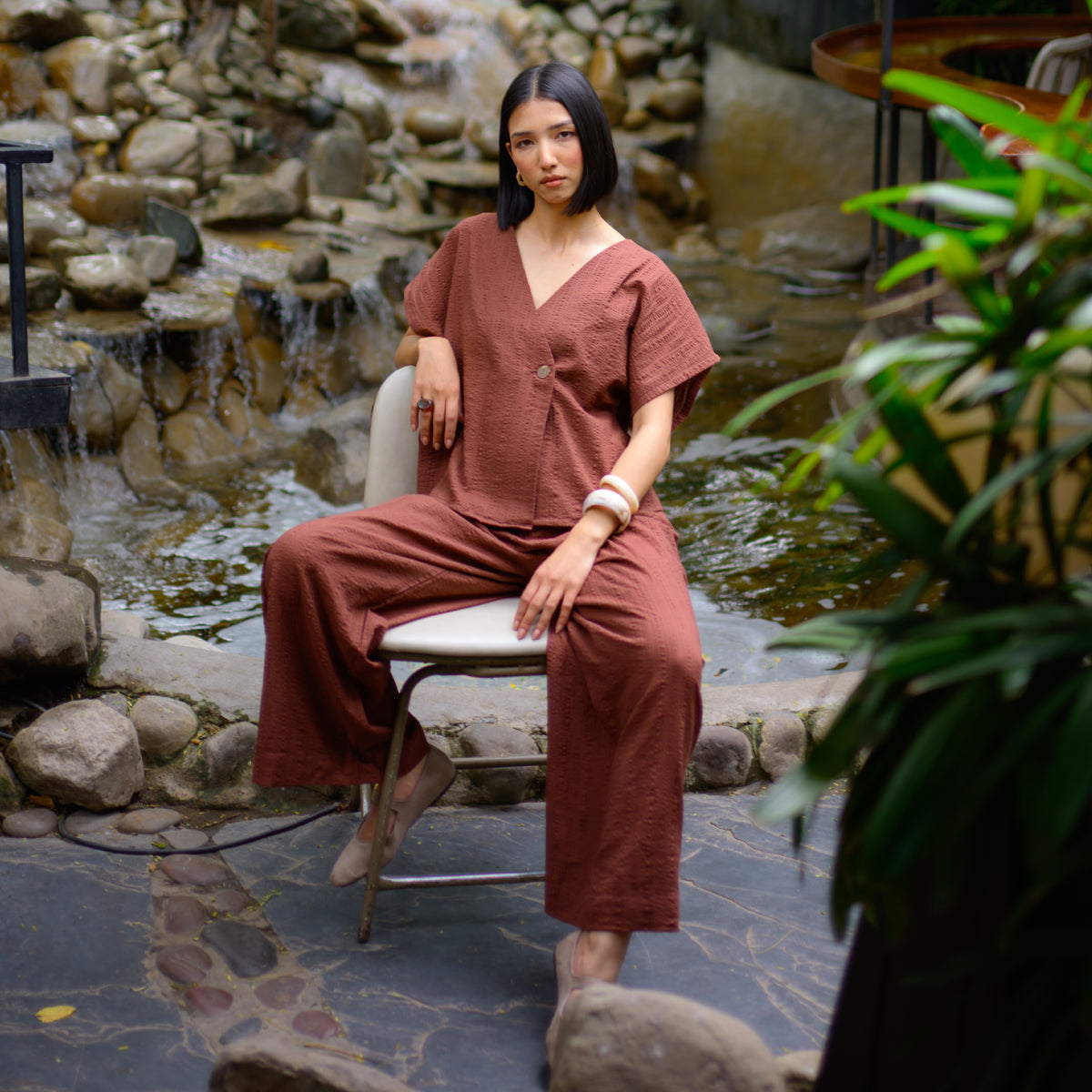 Rust Brown Twilight Coord Set